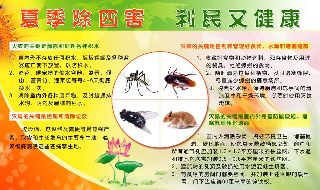 蚊子、蒼蠅、老鼠、蟑螂都會(huì)傳播哪些疾病-均治